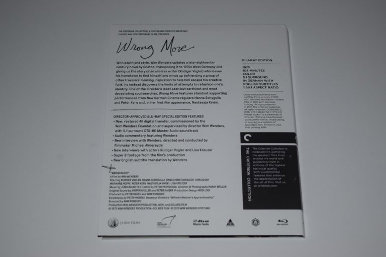 Packaging photo for Wim Wenders: The Road Trilogy