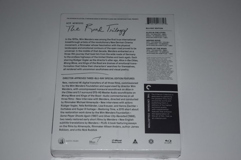 Packaging photo for Wim Wenders: The Road Trilogy