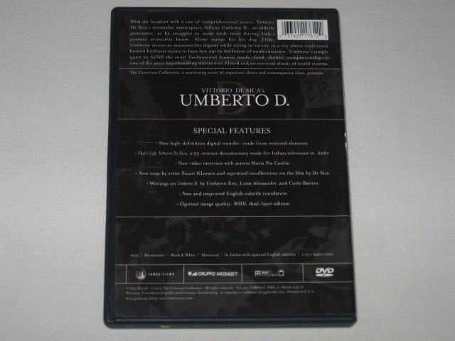 Packaging photo for Umberto D.