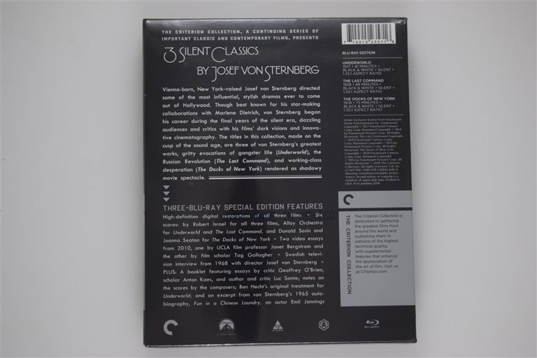 Packaging photo for 3 Silent Classics by Josef von Sternberg