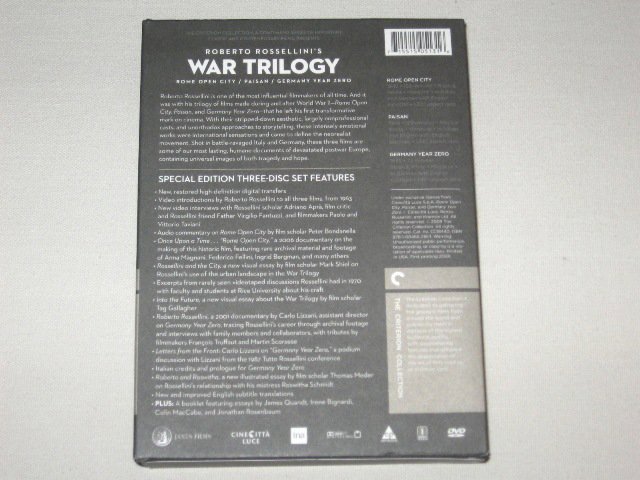 Packaging photo for Roberto Rossellini’s War Trilogy